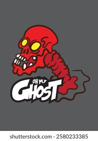 japanese ghost vector for kids tshirt cultural fashion