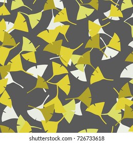 Japanese ginkgo leaf pattern
