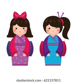 japanese girl doll icon