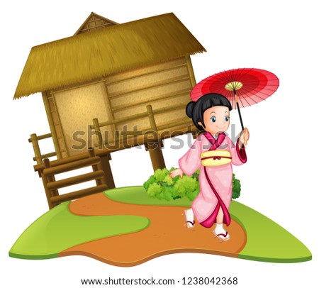 Similar – Image, Stock Photo Wooden hut at the frozen lake