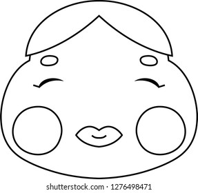 Japanese god of wealth outline