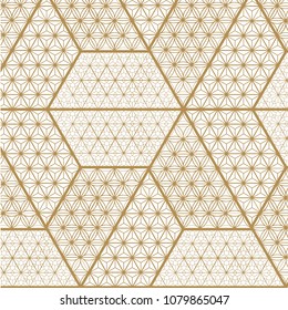 Japanese Gold background and pattern. Gold geometric texture.The exquisitely delicate side of traditional woodwork style-rooms to create a stunning atmosphere.
