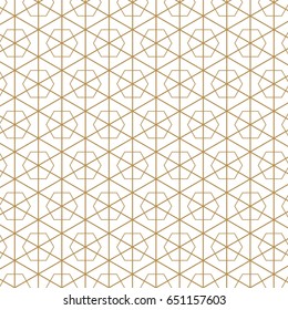 Japanese Gold background and pattern. Geometric pattern.The exquisitely delicate side of traditional woodwork style-rooms to create a stunning atmosphere.