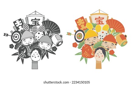 Japanese good luck ornament. January event.