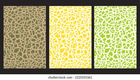 Japanese Green melon texture for pattern, Vector eps 10, perfect for wallpaper or design elements