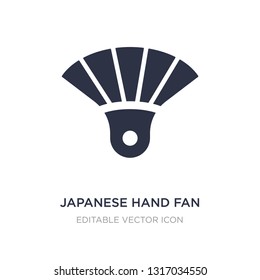 japanese hand fan icon on white background. Simple element illustration from Signs concept. japanese hand fan icon symbol design.