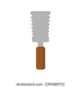 Japanese hand saw vector icon illustration