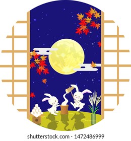 Japanese harvest festival culture in autumn.