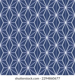 Japanische Hexagon Line Net Vector Seamless-Muster
