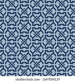 Patrón transparente del vector de hexágono japonés