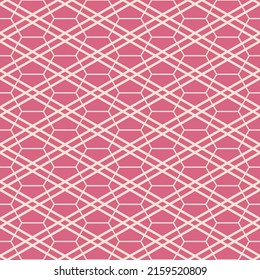 Japanese Hexagon Net Vector Seamless Pattern