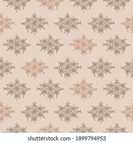Japanese Hexagon Star Motif Vector Seamless Pattern