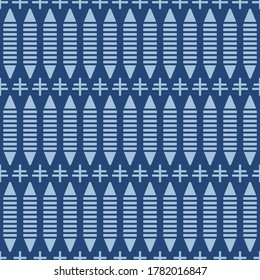Japanese Hexagon Stripe Vector Seamless Pattern