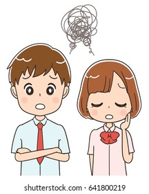 Japanese high school boys girls are in trouble