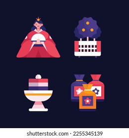 Japanese Hinamatsuri festival (Doll’s Day or Girls’ Day). Vector illustration.