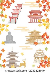 Japanese historical landmark. Popular destination.