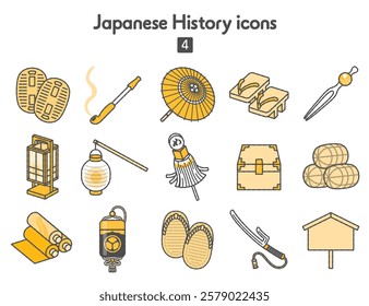 Japanese history icon collection Edo period edition