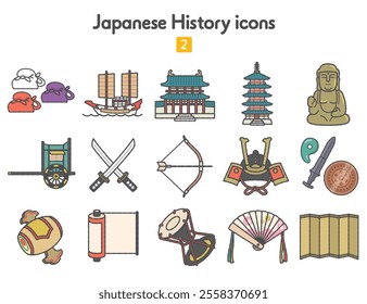 Japanese history icons medieval edition