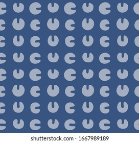 Japanese Horse Shoe Vector Seamless Pattern