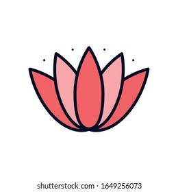 Japanese house line fill icon design, Japan culture asia travel landmark famous asian and oriental theme Vector illustration