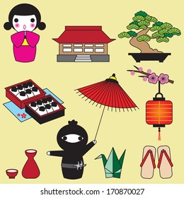 Japanese Icon illustration set II