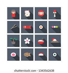 Japanese icon set