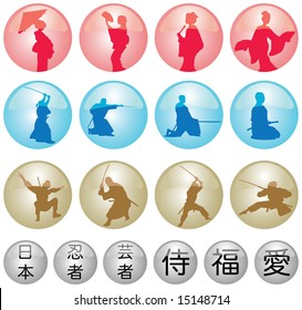 japanese icon set