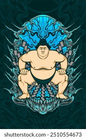 japanese illustration for t shirt design
