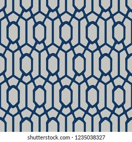 Japanese Indigo Hexagon Pattern