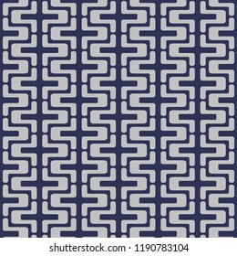 Japanese Indigo Stencil Pattern