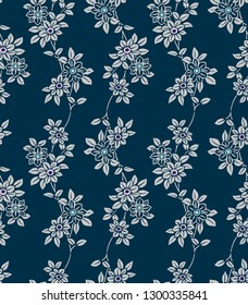 Japanese Ivy Flower Pattern