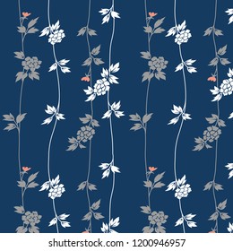 Japanese Ivy Leaf Flower Pattern