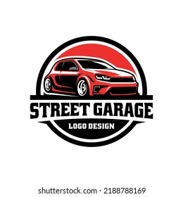 Japanese JDM exotic sport car emblem logo vector