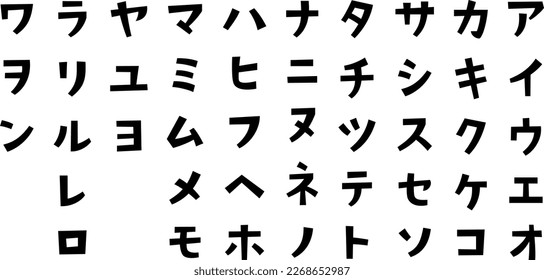 Japanese, katakana, script, font, text