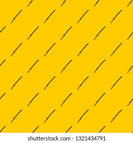 Japanese katana pattern seamless vector repeat geometric yellow for any design