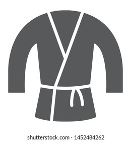 Japanese kimono glyph icon, asian and clothes, japan costume sign, vector graphics, a solid pattern on a white background, eps 10.