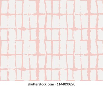 Japanese Kimono Vector Seamless Pattern, Female Tie Dye Organic Texture. Wabi Sabi Ikat Geo Texture, Asian Kimono Fashion Watercolour Batik Prints. Textured Shibori Geometric Seamless Summer Pattern