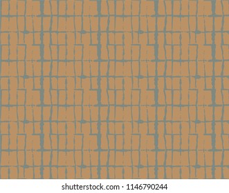 Japanese Kimono Vector Seamless Pattern, Female Tie Dye Organic Texture. Wabi Sabi Ikat Geo Texture, Asian Kimono Fashion Watercolour Batik Prints. Textured Shibori Geometric Seamless Summer Pattern