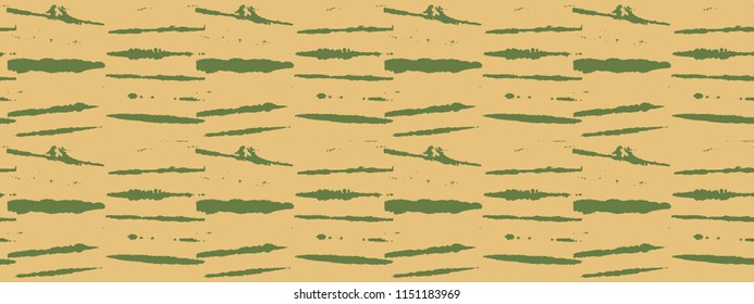 Japanese Kimono Vector Seamless Pattern, Funky Tie Dye Geisha Ornament. Wabi Sabi Ikat Geo Texture, Asian Kimono Fashion Watercolor Batik Design. Children Shibori Geometric Seamless Summer Pattern