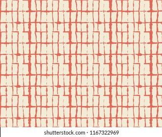 Japanese Kimono Vector Seamless Pattern, Artistic Tie Dye Geisha Ornament. Wabi Sabi Ikat Geo Texture, Asian Fashion Textile Watercolour Batik Print. Children Shibori Geometric Seamless Summer Pattern