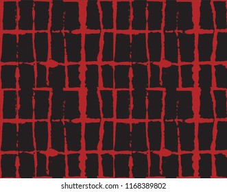Japanese Kimono Vector Seamless Pattern, Trendy Tie Dye Organic Texture. Wabi Sabi Ikat Geo Texture, Asian Kimono Textile Watercolour Batik Prints. Trendy Shibori Geometric Seamless Summer Pattern