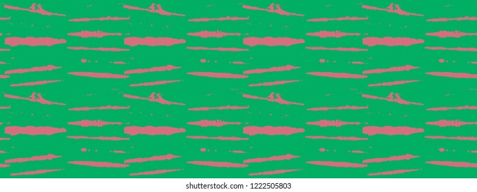 Japanese Kimono Vector Seamless Pattern, Trendy Tie Dye Geisha Ornament. Wabi Sabi Ikat Geo Texture, Asian Kimono Textile Watercolour Batik Design. Textured Shibori Cool Boho Seamless Summer Pattern