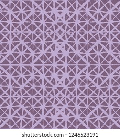 Japanese Kimono Vector Seamless Pattern, Artistic Tie Dye Geisha Ornament. Wabi Sabi Ikat Geo Texture, Asian Kimono Fashion Watercolour Batik Prints. Textured Shibori Geometric Seamless Summer Pattern