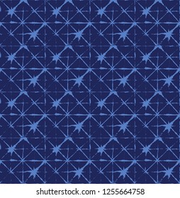 Japanese Kimono Vector Seamless Pattern, Female Tie Dye Organic Texture. 