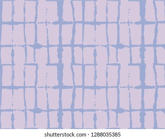 Japanese Kimono Vector Seamless Pattern, Trendy Tie Dye Organic Texture. Wabi Sabi Ikat Geo Texture, Asian Kimono Textile Watercolour Batik Prints. Creative Shibori Geometric Seamless Summer Pattern