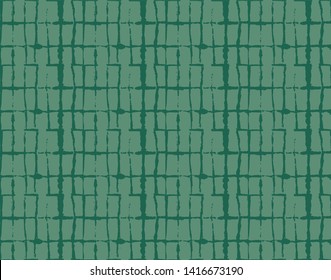 Japanese Kimono Vector Seamless Pattern, Female Tie Dye Organic Texture. Wabi Sabi Ikat Geo Texture, Asian Kimono Fashion Watercolor Batik Design. Textured Shibori Geometric Seamless Summer Pattern