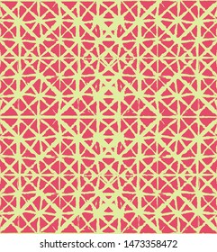 Japanese Kimono Vector Seamless Pattern, Female Tie Dye Organic Texture. Asian Fashion Textile Watercolour Batik Print, Wabi Sabi Ikat Geo Texture. Trendy Shibori Geometric Seamless Summer Pattern