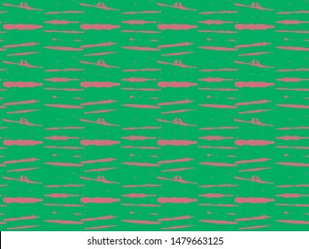 Japanese Kimono Vector Seamless Pattern, Artistic Tie Dye Geisha Ornament. Wabi Sabi Ikat Geo Texture, Asian Kimono Fabric Watercolor Batik Design. Children Shibori Geometric Seamless Summer Pattern