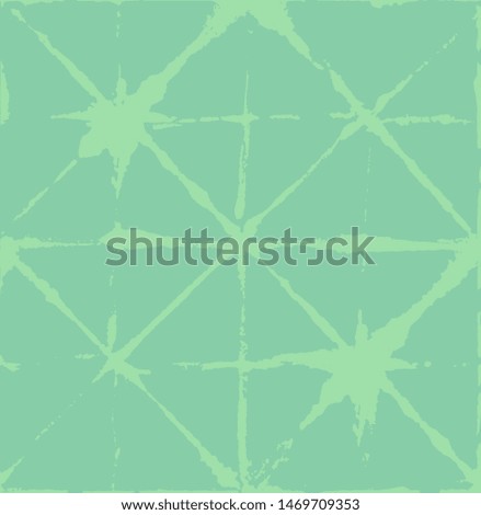 Japanese Kimono Vector Seamless Pattern, Trendy Tie Dye Organic Texture. Wabi Sabi Ikat Geo Pattern, Asian Kimono Fashion Watercolor Batik Design. Textured Shibori Bohemian Seamless Summer Pattern