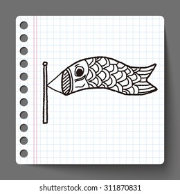 Japanese  kite doodle